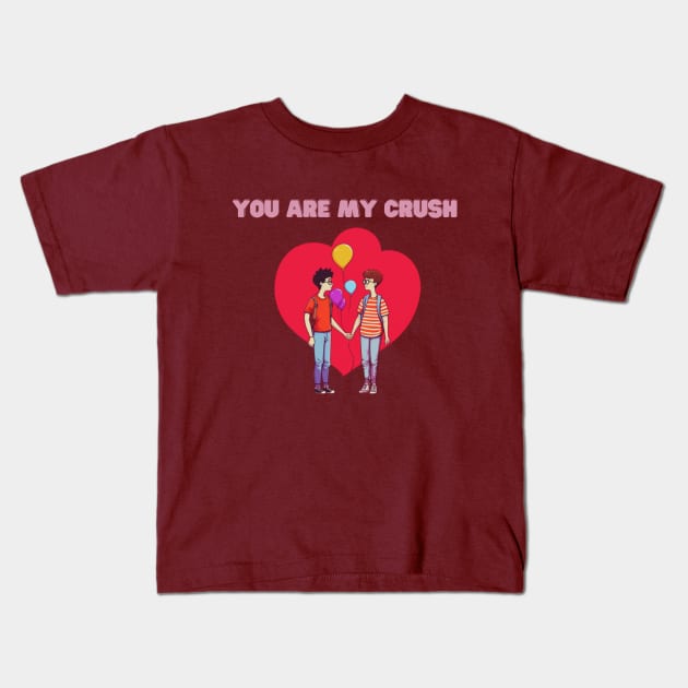 LGBT,  valentines day, minimalistic, queer Kids T-Shirt by Pattyld